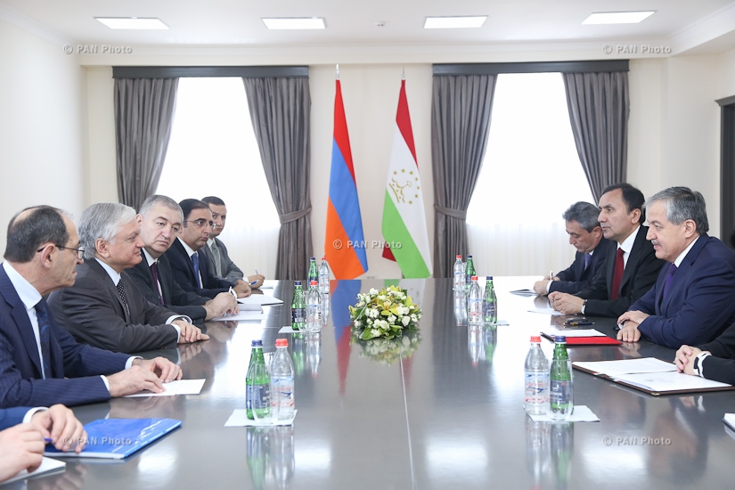 Extended meeting between Armenian Foreign Minister Edward Nalbandian and  Minister of Foreign Affairs of Tajikistan Sirodjidin Aslov