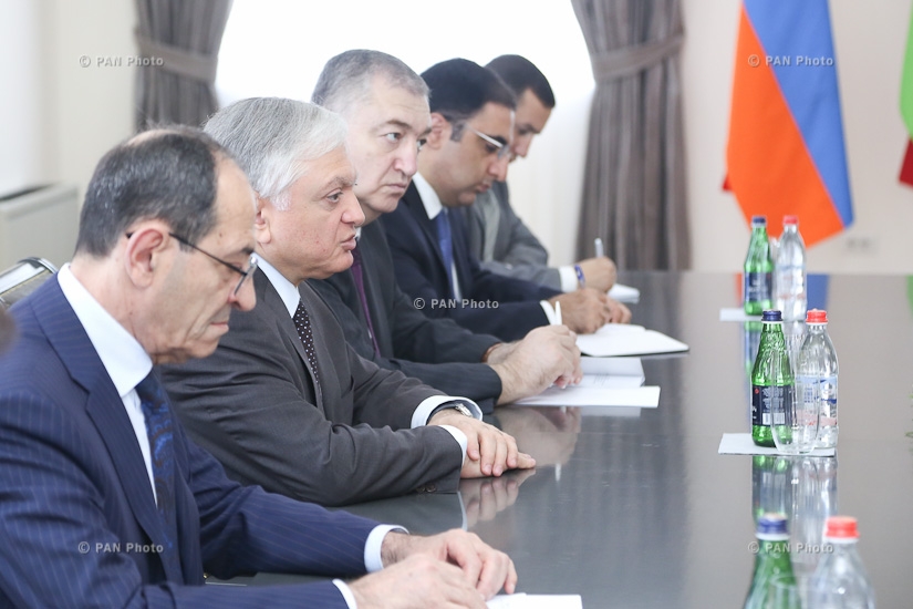 Расширенное заседание министра иностранных дел Армении Эдварда Налбандяна и министра иностранных дел Таджикистана Сироджиддина Аслова