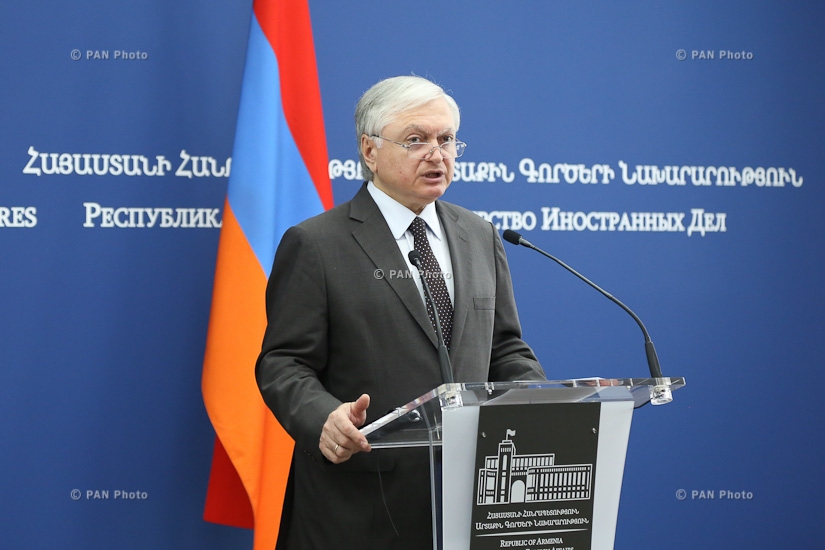 Joint press conference by Armenian Foreign Minister Edward Nalbandian and Minister of Foreign Affairs of Tajikistan Sirodjidin Aslov