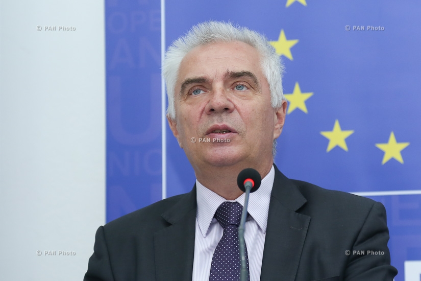 Пресс-конференция главы делегации ЕС в Армении, посла Петра Свитальского