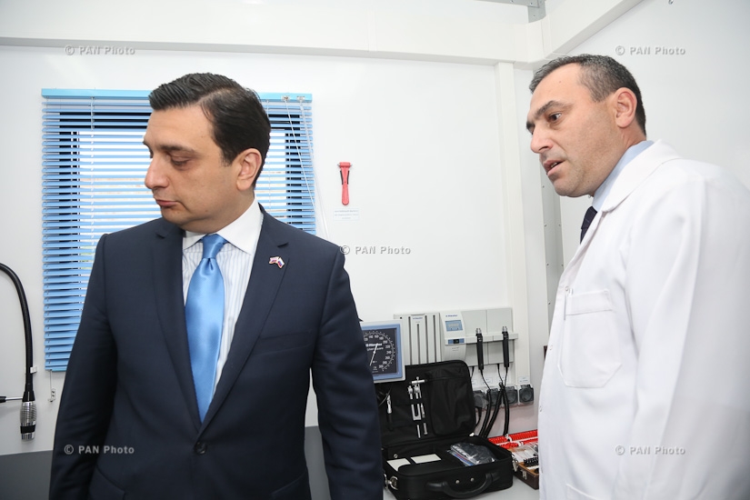 Ռուսաստանի կողմից Հայաստանին նվիրաբերված 2-րդ շարժական բուժախտորոշիչ կլինիկայի բացումը