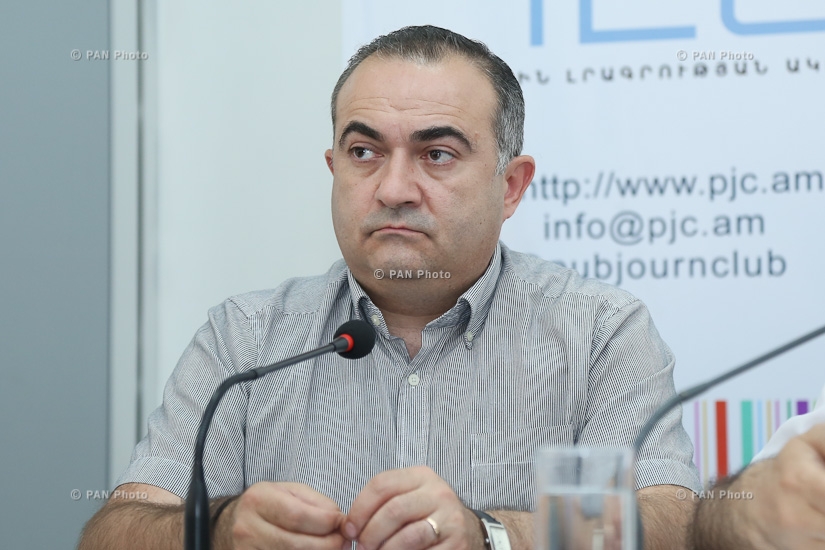 Press conference of Heritage party MP Tevan Poghosyan, political scientist Alexander Iskandaryan and ACGRC Director Stepan Grigoryan