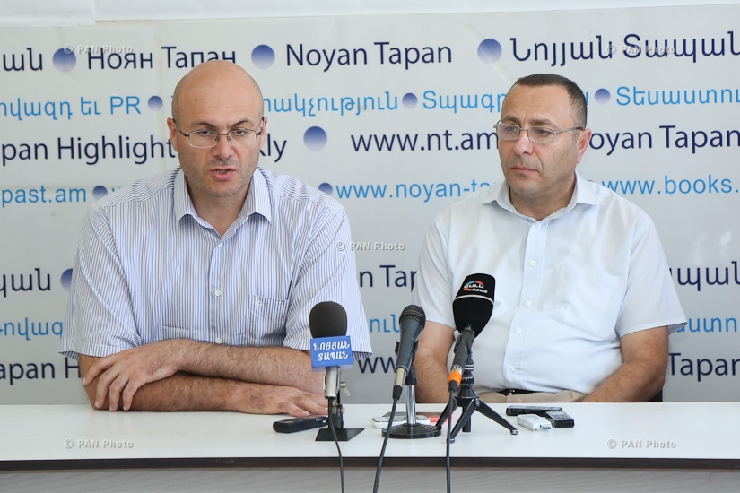 Press conference of Zhirayr Sefilyan's lawyers - Tigran Hayrapetyan and Varuzhan Avetisyan
