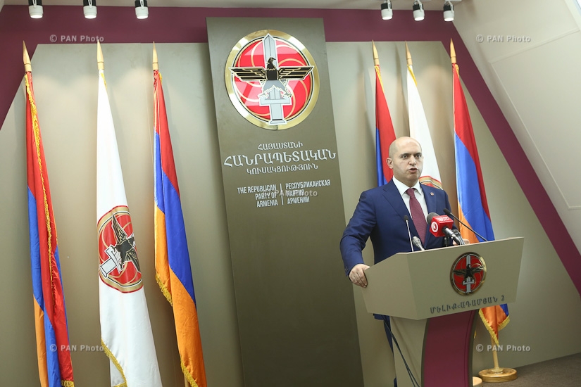 Press conference of RPA Vice President Armen Ashotyan