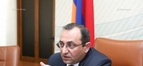 Пресс-конференция министра экономики Армении Арцвика Миансяна