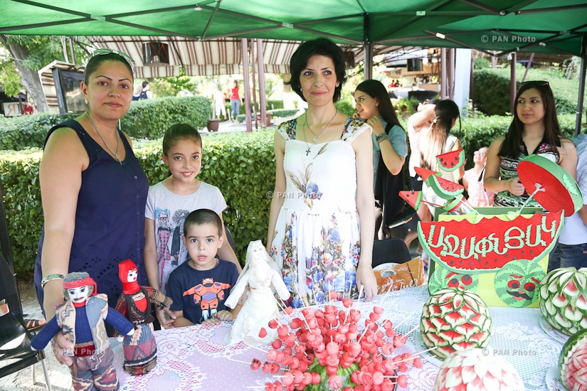 Watermelon festival near Yerevan's Swan Lake