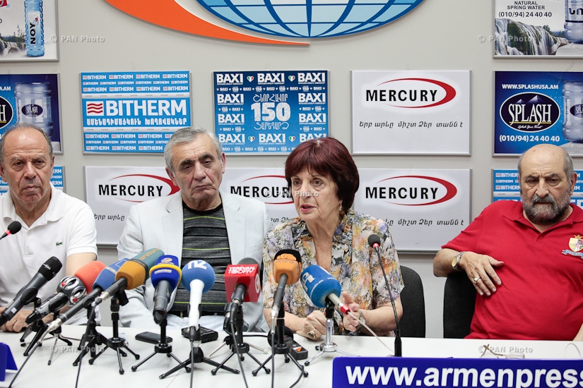Press conference by Aram Satyan, Karen Aghamyan, Ruben Gevorgyants, Edward Militonyan, Astghik Gevorgyan and Mkrtich Minasyan