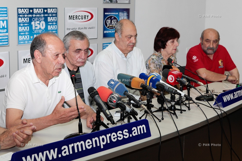 Press conference by Aram Satyan, Karen Aghamyan, Ruben Gevorgyants, Edward Militonyan, Astghik Gevorgyan and Mkrtich Minasyan