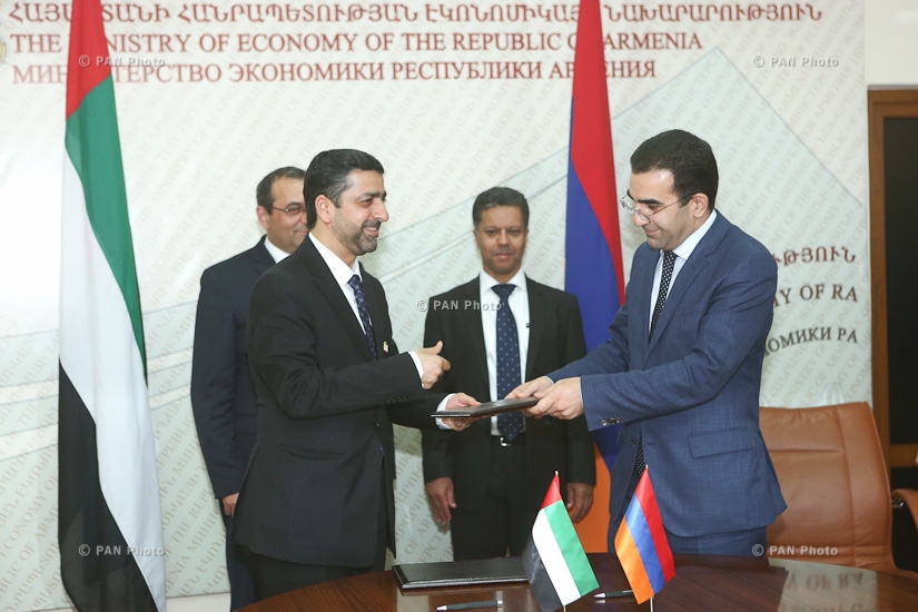 Подписание соглашения между правительствами Армении и ОАЭ