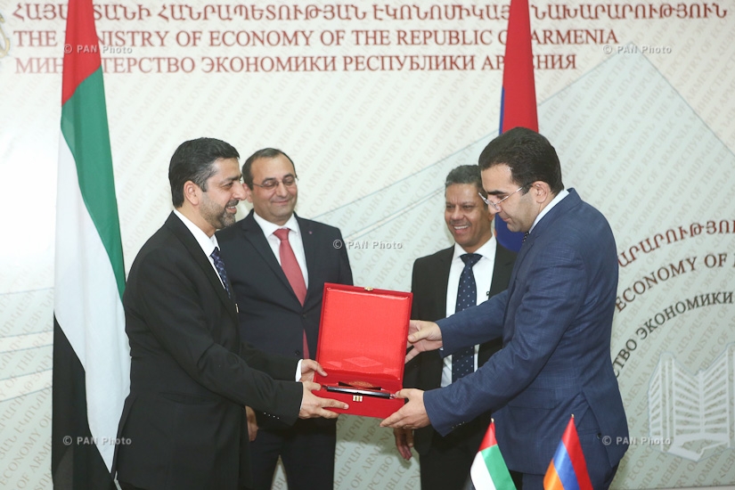 Signing of agreement between the governments of Armenia and the United Arab Emirates