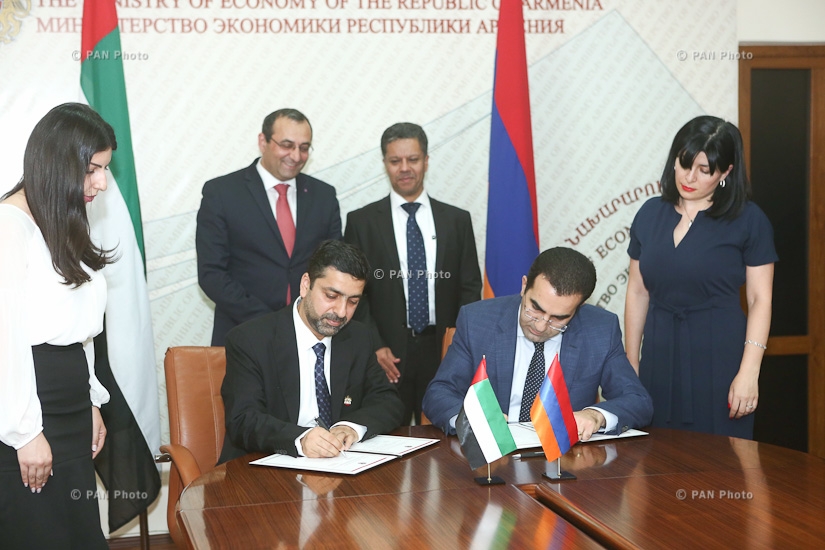 Signing of agreement between the governments of Armenia and the United Arab Emirates