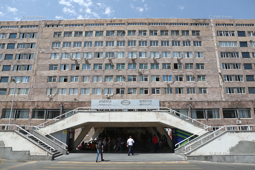 Erebuni Medical Center where Sasna Tsrer members wounded in shootout with police currently receive treatment
