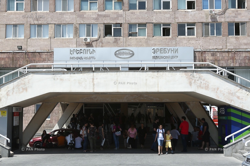 Erebuni Medical Center where Sasna Tsrer members wounded in shootout with police currently receive treatment
