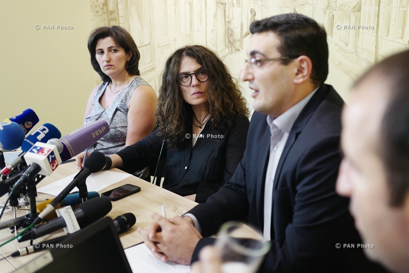 Press conference by Armenian-Canadian actress and producer Arsinee Khanjian 