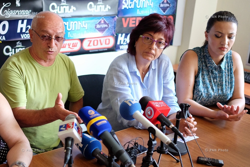 Пресс-конференция Артавазда Баятяна, Тамары Ованнисян и Веры Сисерян