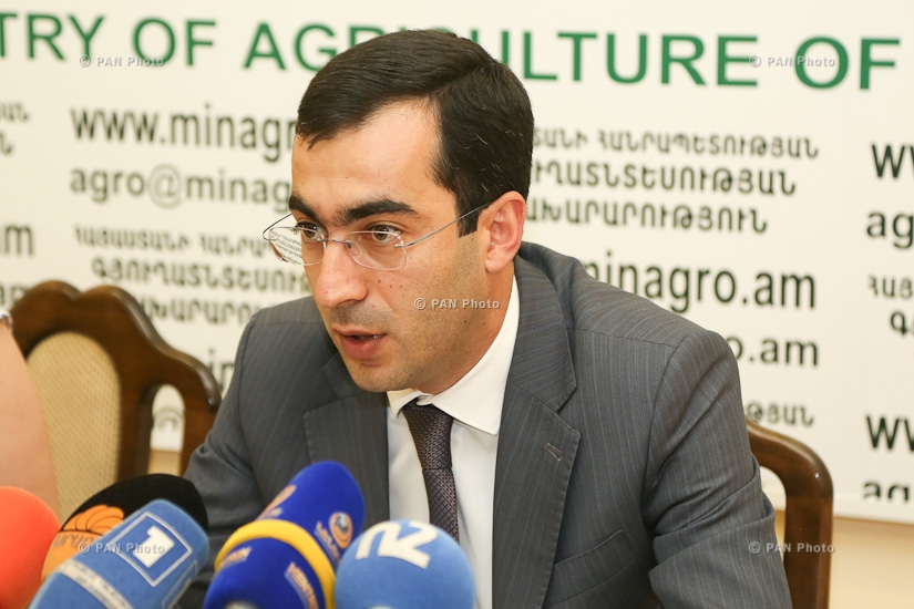 Пресс-конференция заместителя министра сельского хозяйства Армении Роберта Макаряна