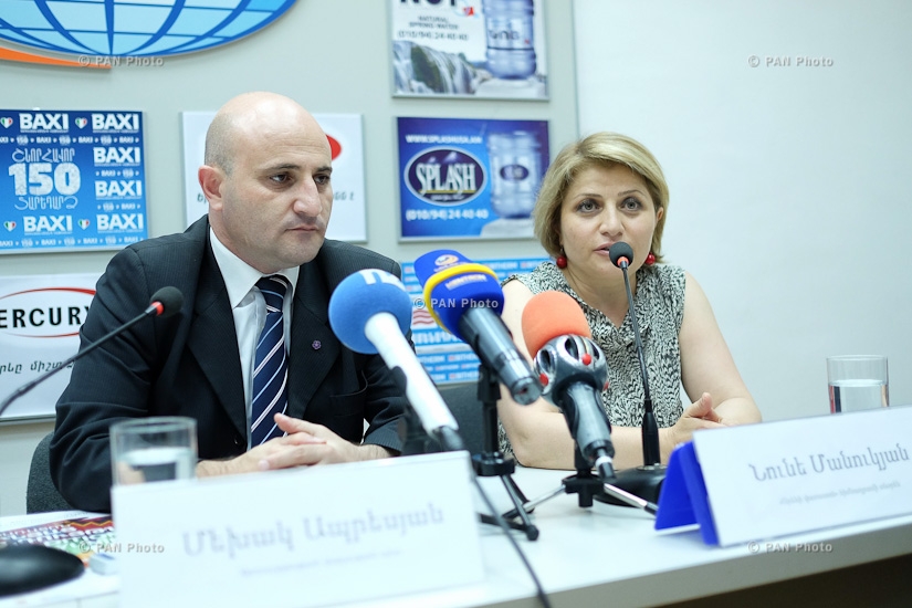 Press conference of the Head of tourism and territorial economic development department at the RA Ministry of Economy Mekhak Apresyan and Areni Fest Foundation director Nune Manukyan