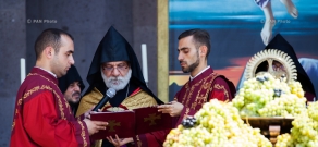 Церемония освящения винограда  в Первопрестольном Св. Эчмиадзине 