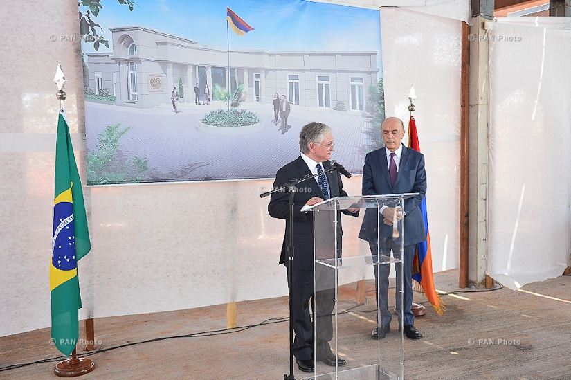 Церемония закладки здания посольства Армении в Бразилии