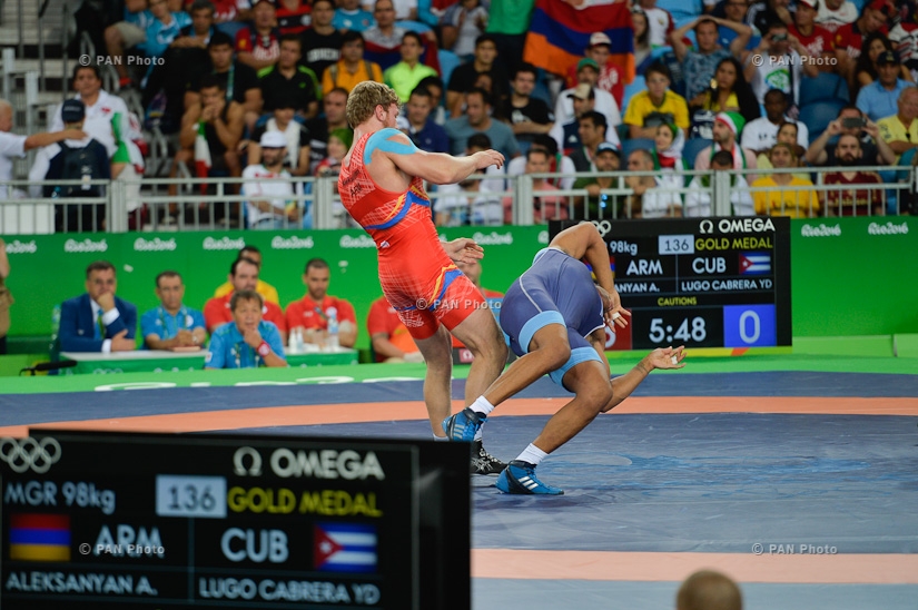 Олимпиада 2016 в Рио: Борец Артур Алексанян завоевал золотую медаль