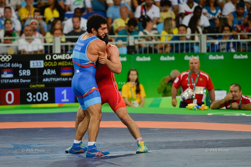 Олимпиада 2016 в Рио: Борец Мигран Арутюнян завоевал серебряную медаль