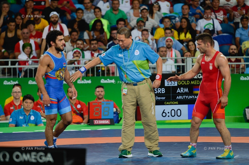 Олимпиада 2016 в Рио: Борец Мигран Арутюнян завоевал серебряную медаль