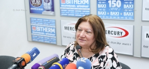 Пресс-конференция начальника управления общего образования Министерства образования и науки РА Нарине Ованисян