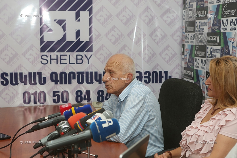 Press conference of ex-director of the Nairit Plant, Karen Israelyan, engineer Karine Shahverdyan and head of the department for the production of caoutchouc Gagik Avetisyan