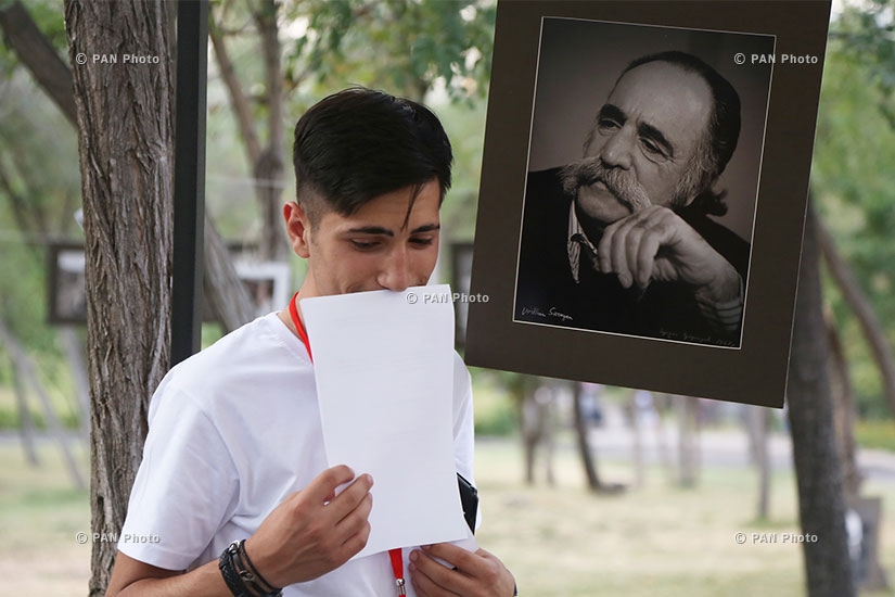William Saroyan's 108th birth anniversary is celebrated at Tumanyan Park in  Yerevan