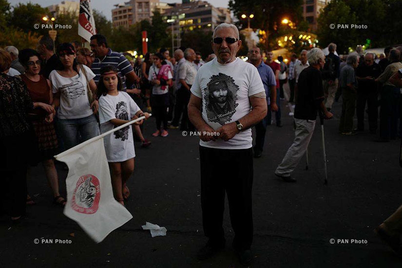 Protest rally in support of Sasna Tsrer group
