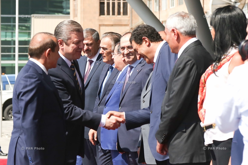 Official welcoming ceremony for  Georgia's Prime Minister Giorgi Kvirikashvili 