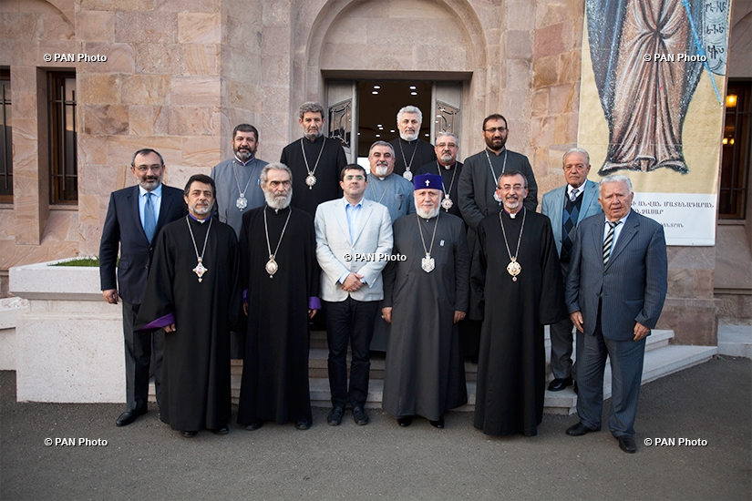 Hrashapar ceremony at Gandzasar monastery with participation of Catholicos of All Armenians Karekin II and members of Supreme Spiritual Council