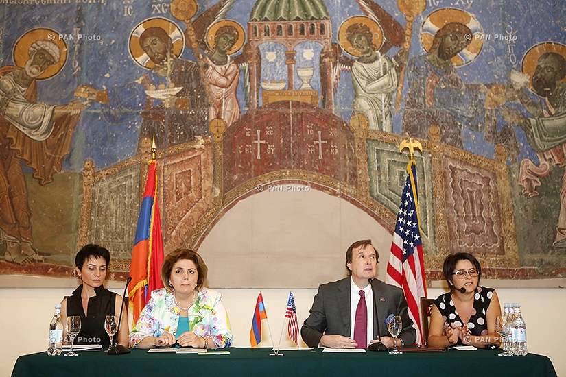 Press conference of U.S. ambassador to Armenia Richard M. Mills and Minister of Culture Hasmik Poghosyan