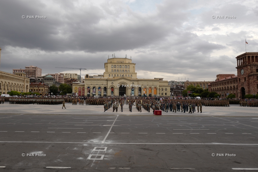 Preparatory works ahead of parade marking 25th anniversary of Armenia's independence