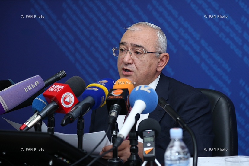 Пресс-конференция председателя ЦИК Армении Тиграна Мукучяна