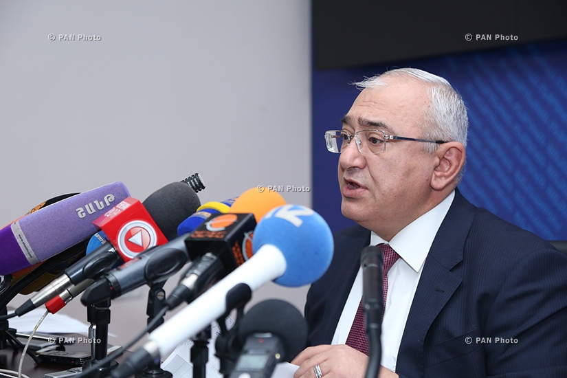 Пресс-конференция председателя ЦИК Армении Тиграна Мукучяна