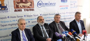 Press conference of Harut Sassounian, Shahan Kandaharian, Edik Minasyan and Ruben Safrastyan