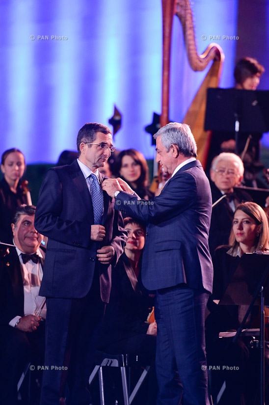 President Serzh Sargsyan visits the Armenia Public Television on the 60th anniversary of the Public Television