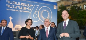 Նախագահ Սերժ Սարգսյանը Հանրայինի 60-ամյա հոբելյանի կապակցությամբ այցելել է հեռուստաընկերություն 