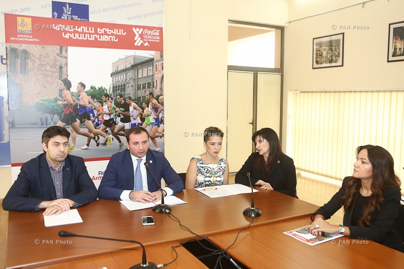 Press conference on the launch of Coca-Cola Yerevan Half Marathon project