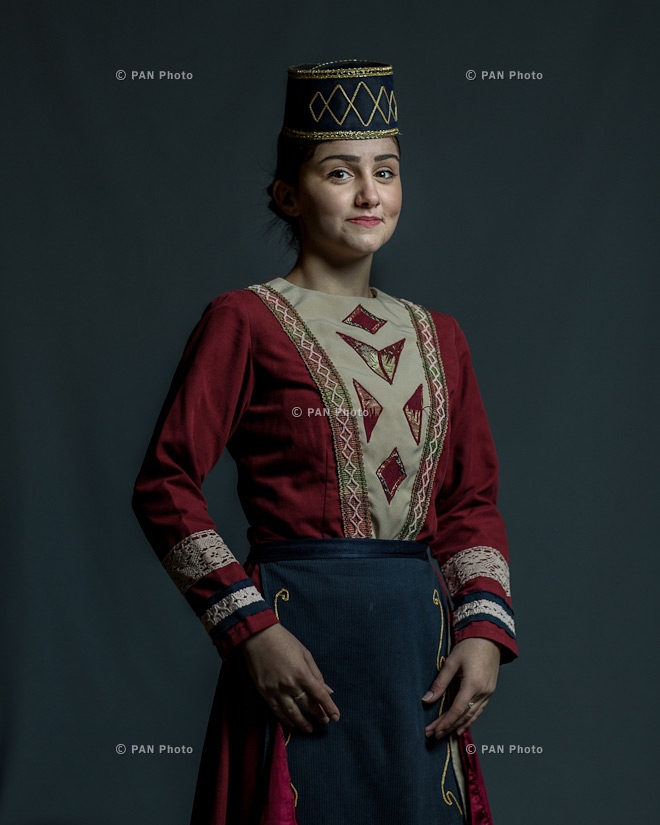 'Gutan' Ethnic Song and Dance Festival participants in National Armenian costumes