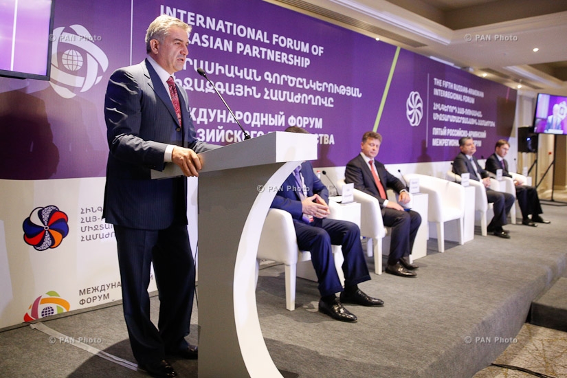 Открытие первого Международного форума евразийского партнерства и пятого российско-армянского межрегионального форума