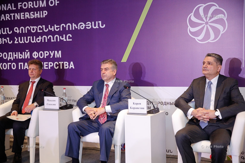 Открытие первого Международного форума евразийского партнерства и пятого российско-армянского межрегионального форума