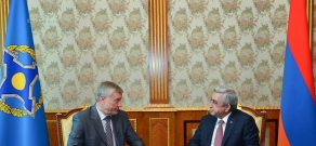 Президент Армении Серж Саргсян принял генерального секретаря ОДКБ Николая Бордюжу