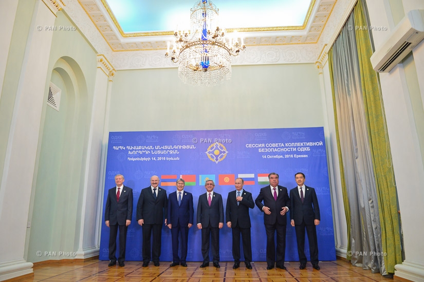 В резиденции Президента РА встретили глав делегаций, участвующих в сессии Совета коллективной безопасности ОДКБ