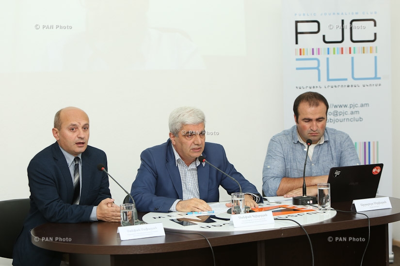 Press conference by President of Armenian Institute for International and Security Affairs Stepan Safaryan and ACGRC Director Stepan Grigoryan