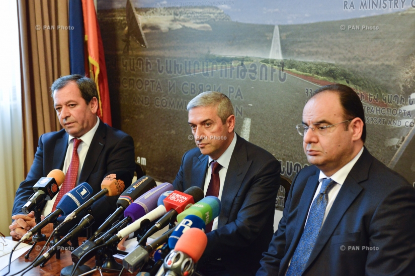 Press conference by RA Minister of Transport, Communication and Information Technologies Vahan Martirosyan