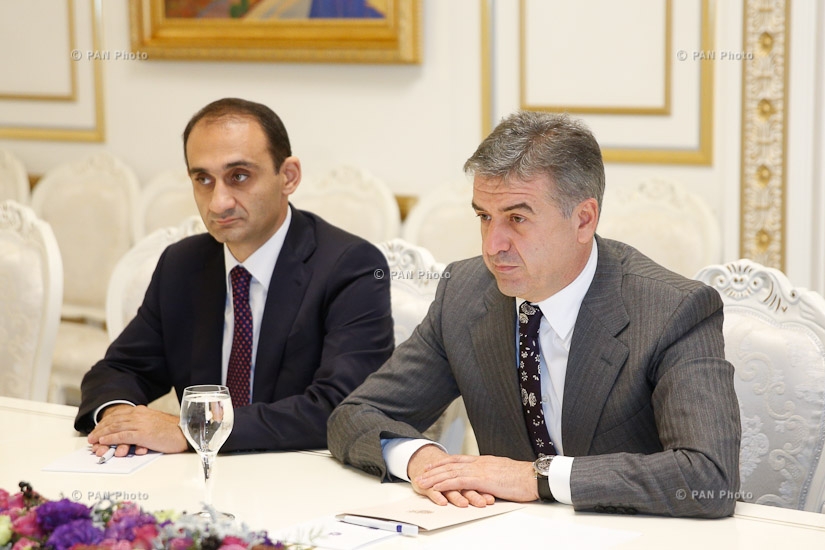 Armenian PM Karen Karapetyan receives Secretary General of the World Customs Organization Kunio Mikuriya