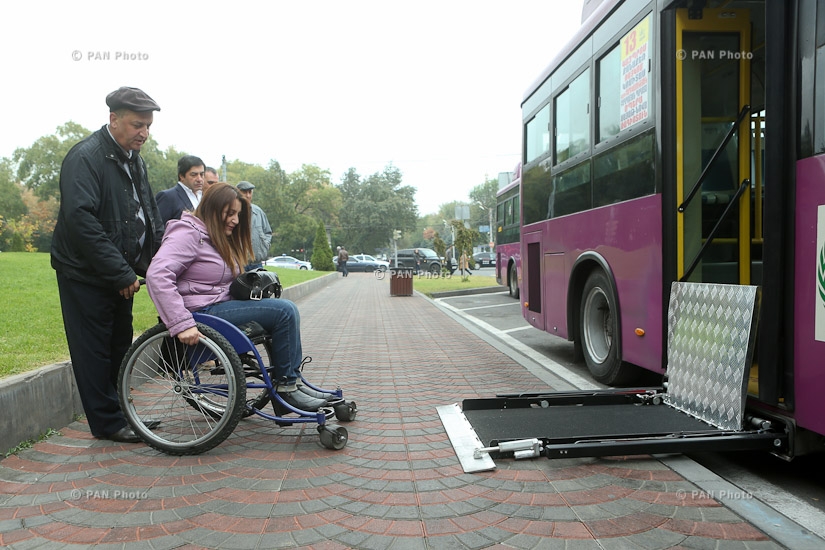 5 buses adapted for people with disabilities start operating in Yerevan