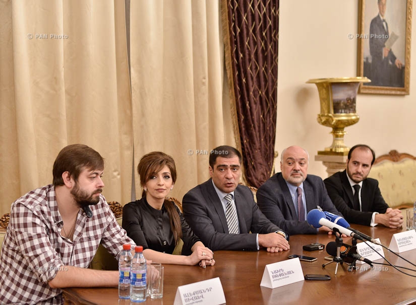 Briefing by Alexander Arzumanyan, Constantine Orbelian, Naire Stepanyan, Gianluca Marciano and Alexander Sivaev
